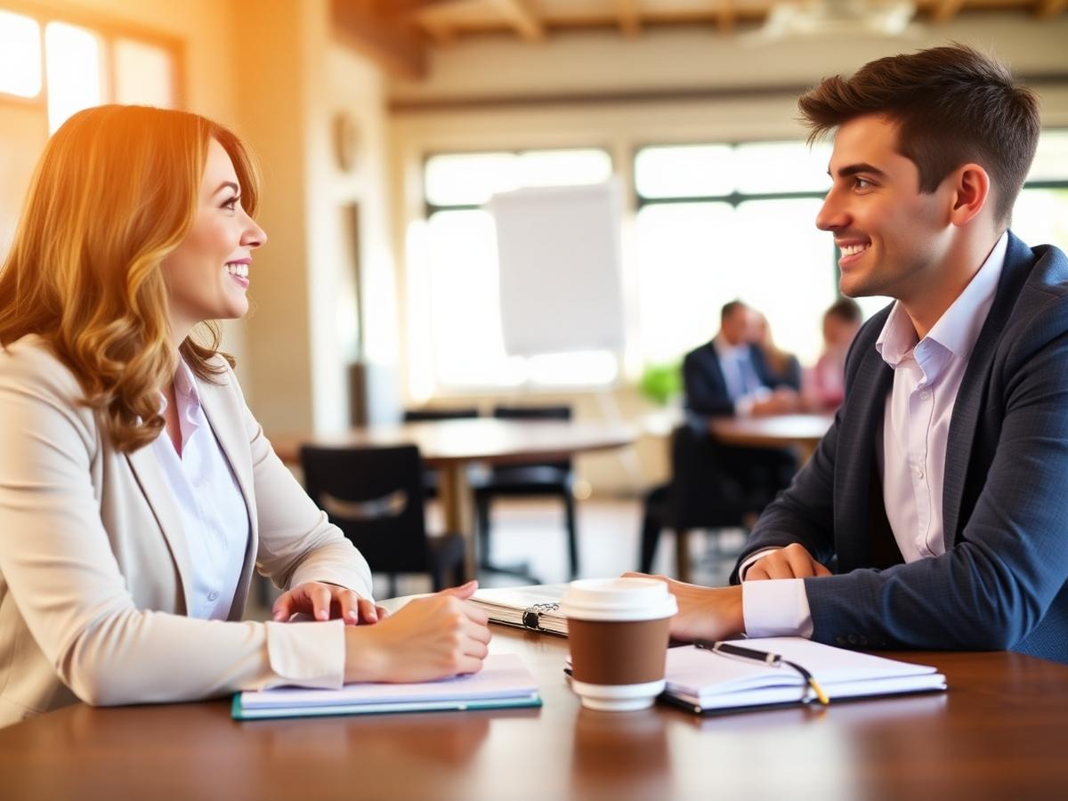 Recruiter interviewing a candidate at Probatis Resources